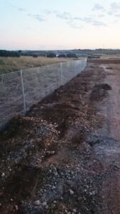 Vallado para la protección contra jabalíes en plantación de trufa provincia Cuenca | Cerralba